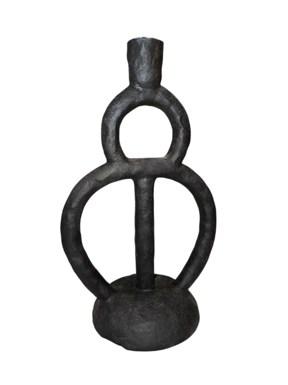 Black Abstract Candelabra